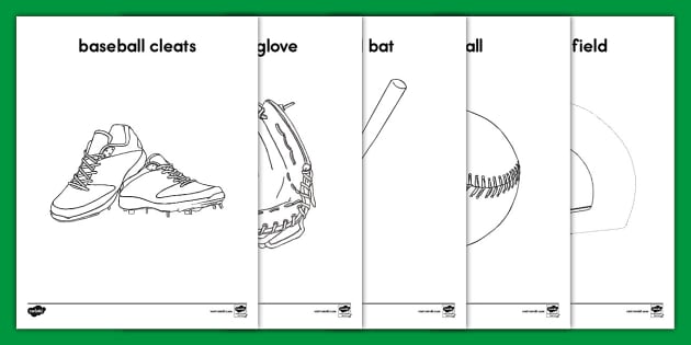 Baseball coloring sheets teacher made