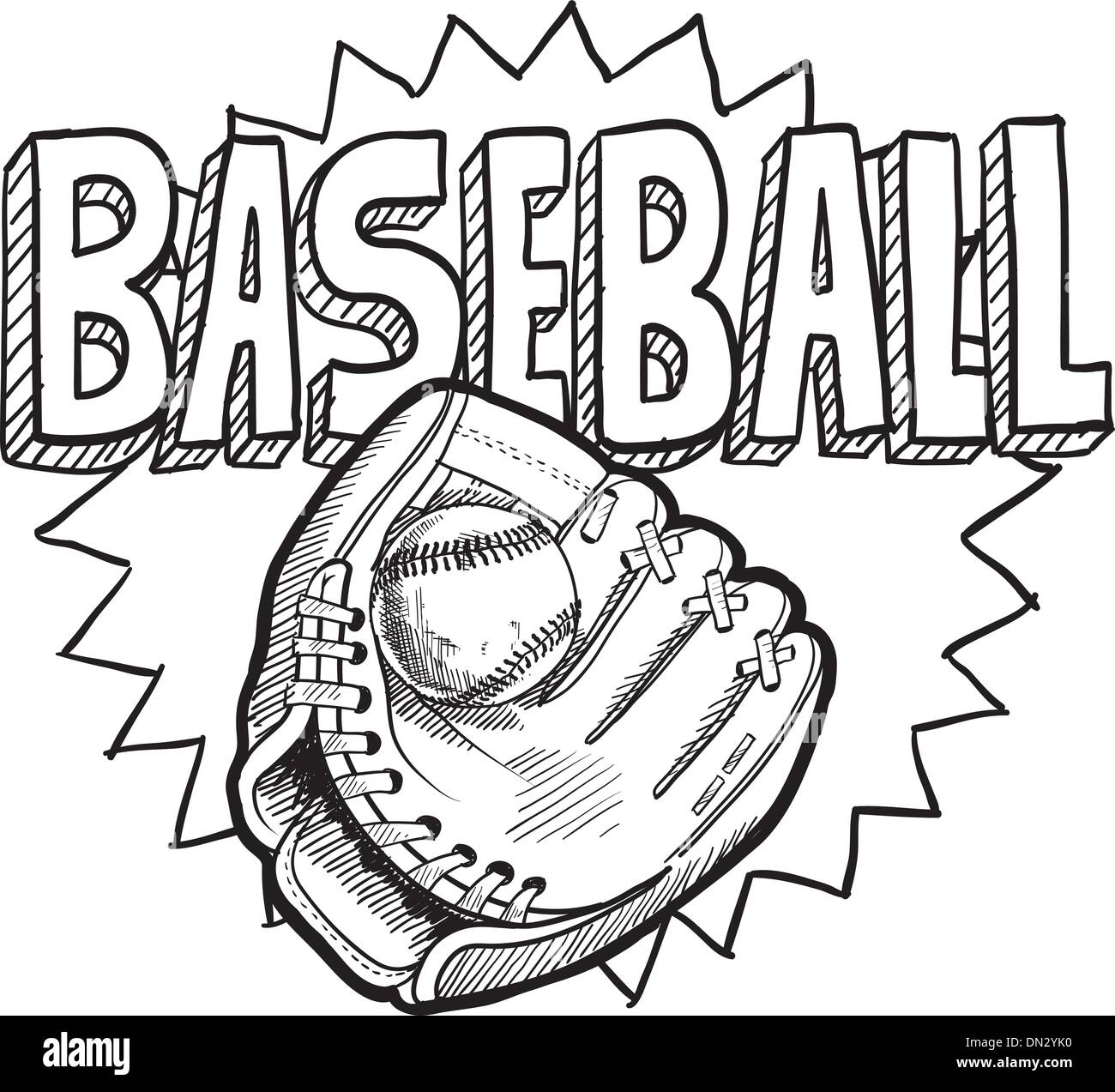 Baseball catcher drawing hi