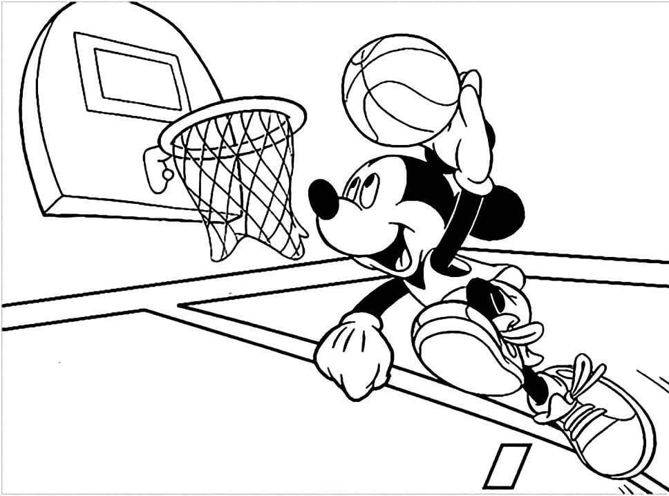 Basketball coloring pages