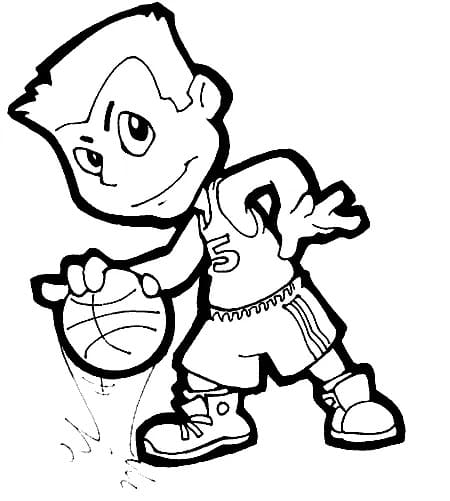 Basketball coloring pages