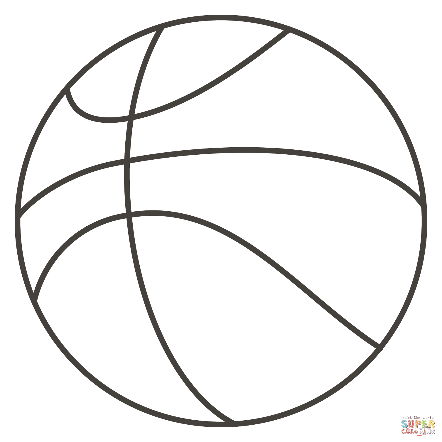 Basketball coloring page free printable coloring pages