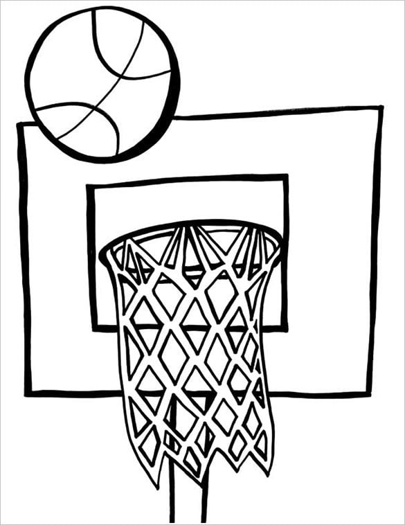 Basketball coloring pages