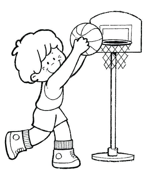 Coloring pages free printable basketball coloring pages