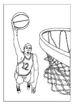 Perfect for sports fans printable basketball coloring pages collection for kids