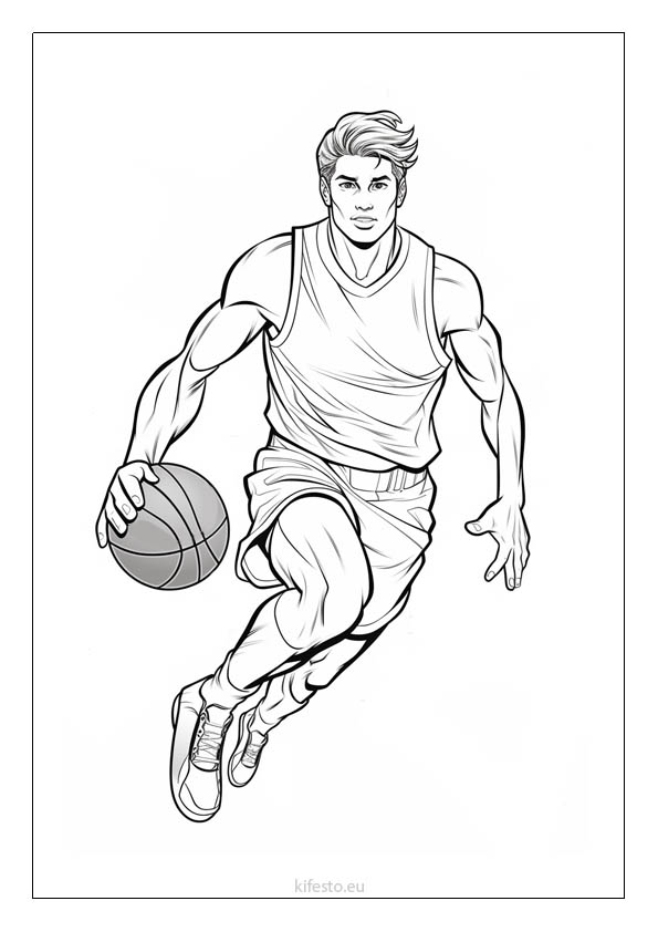 Basketball coloring pages printable coloring sheets