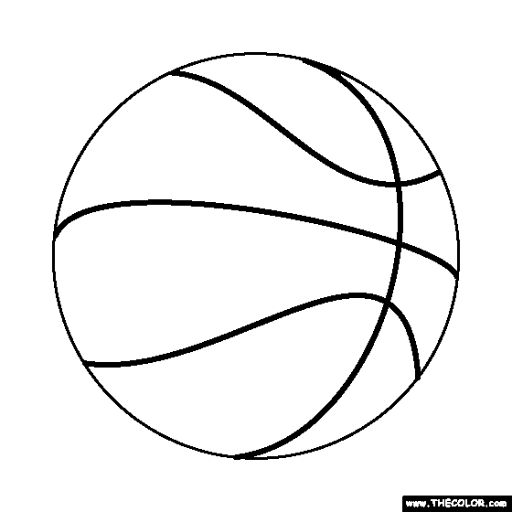 Basketball coloring page