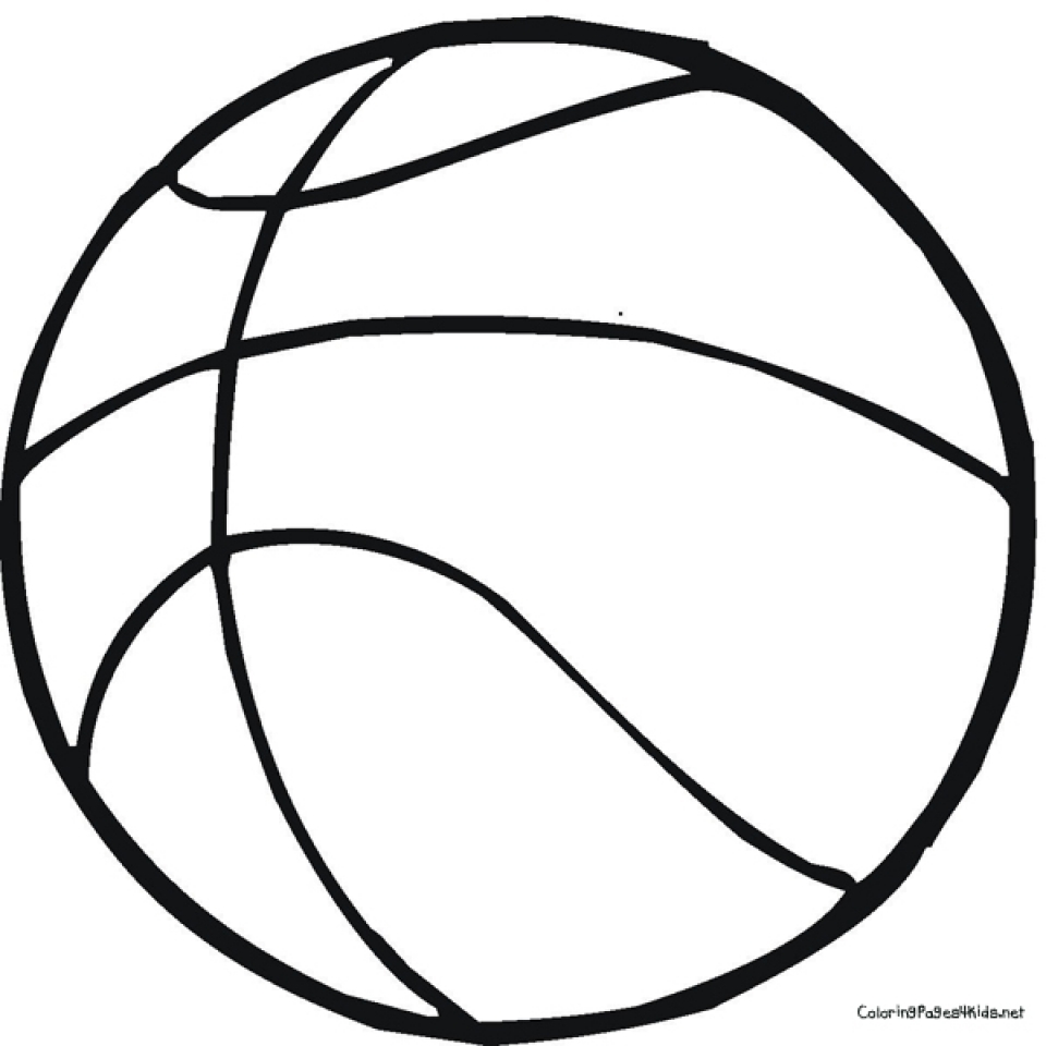 Get this free basketball coloring pages