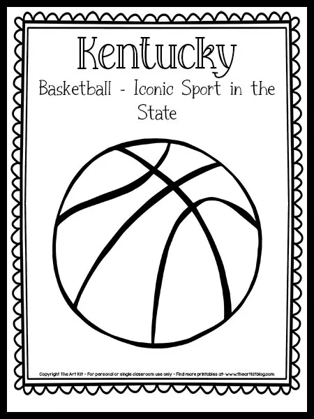 Kentucky basketball coloring page free printable â the art kit