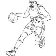 Basketball coloring pages