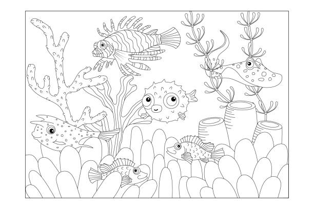 Coloring sheet stock illustrations royalty
