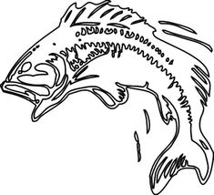 Best bass fish coloring pages eas fish coloring page coloring pages bass fishing