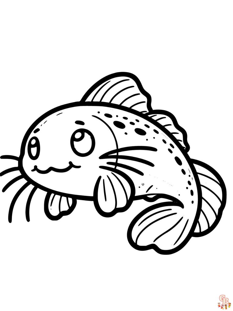Cute fish coloring pages printable free and easy to color