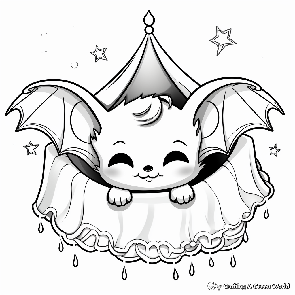 Baby bat coloring pages
