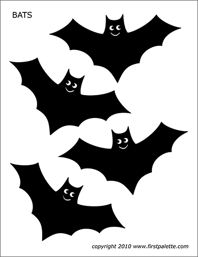 Bats free printable templates coloring pages