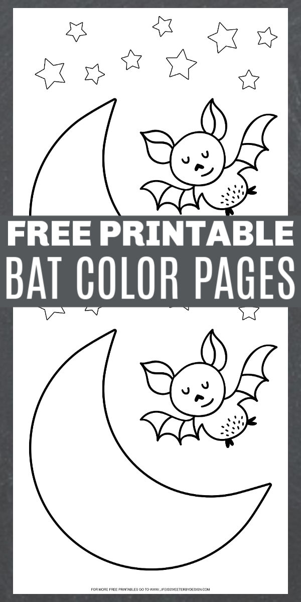 Bat coloring pages