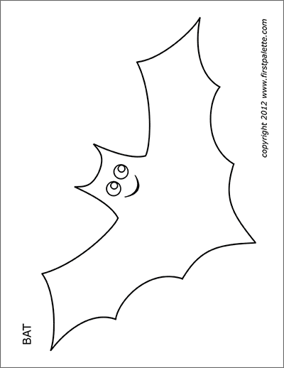 Bats free printable templates coloring pages