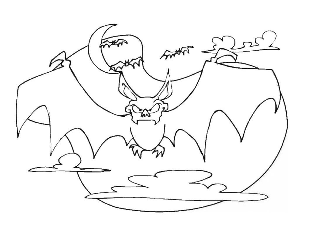 Cute bat coloring pages you can print for free
