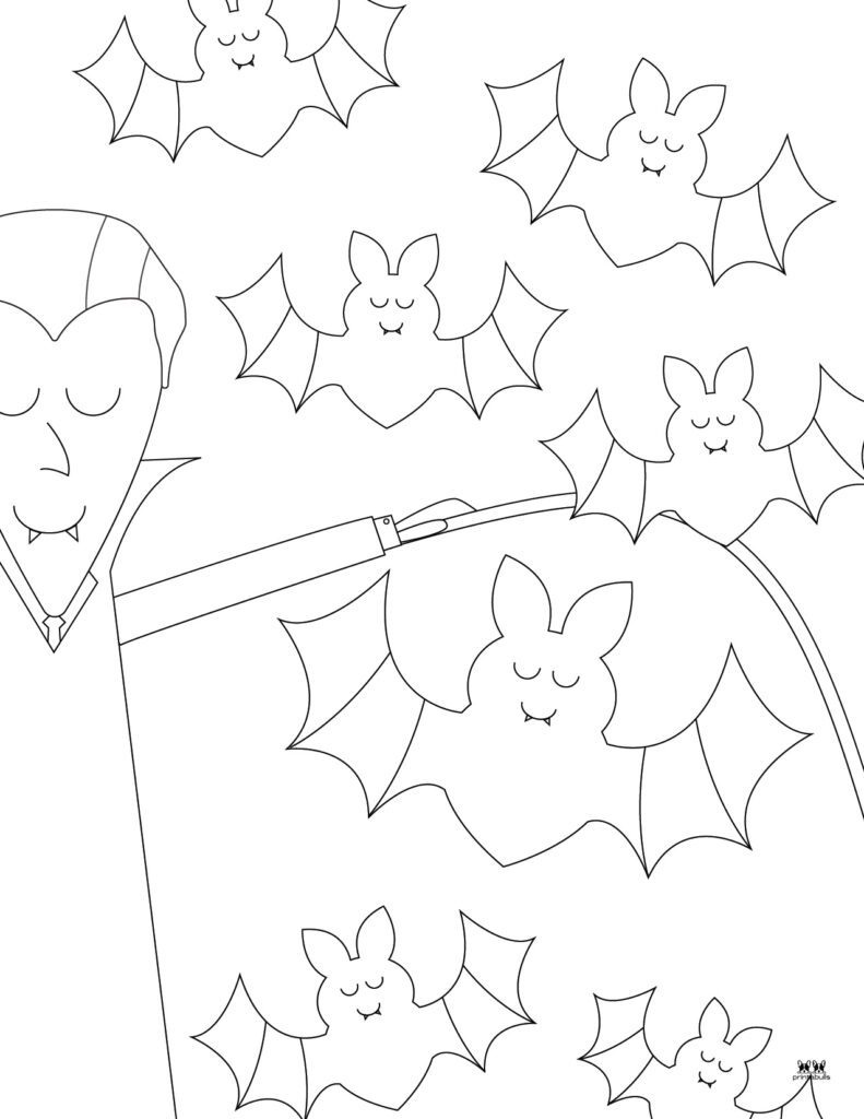 Bat templates coloring pages