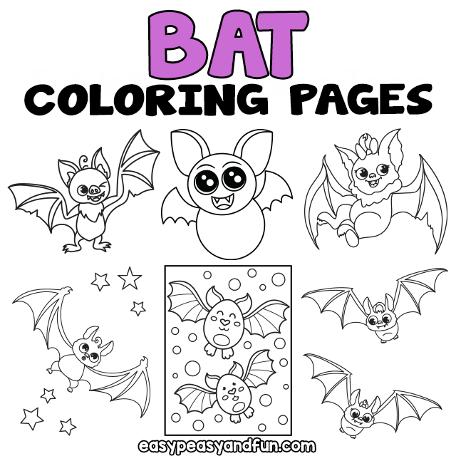 Printable bat coloring pages â sheets