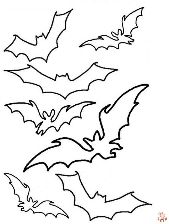 Fun and free bat coloring pages for kids