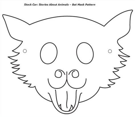 Bat mask template bat mask animal masks bat pattern