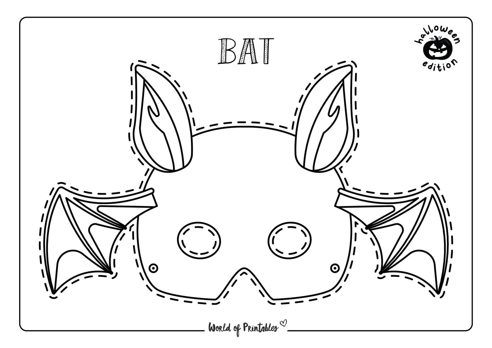Halloween mask printables