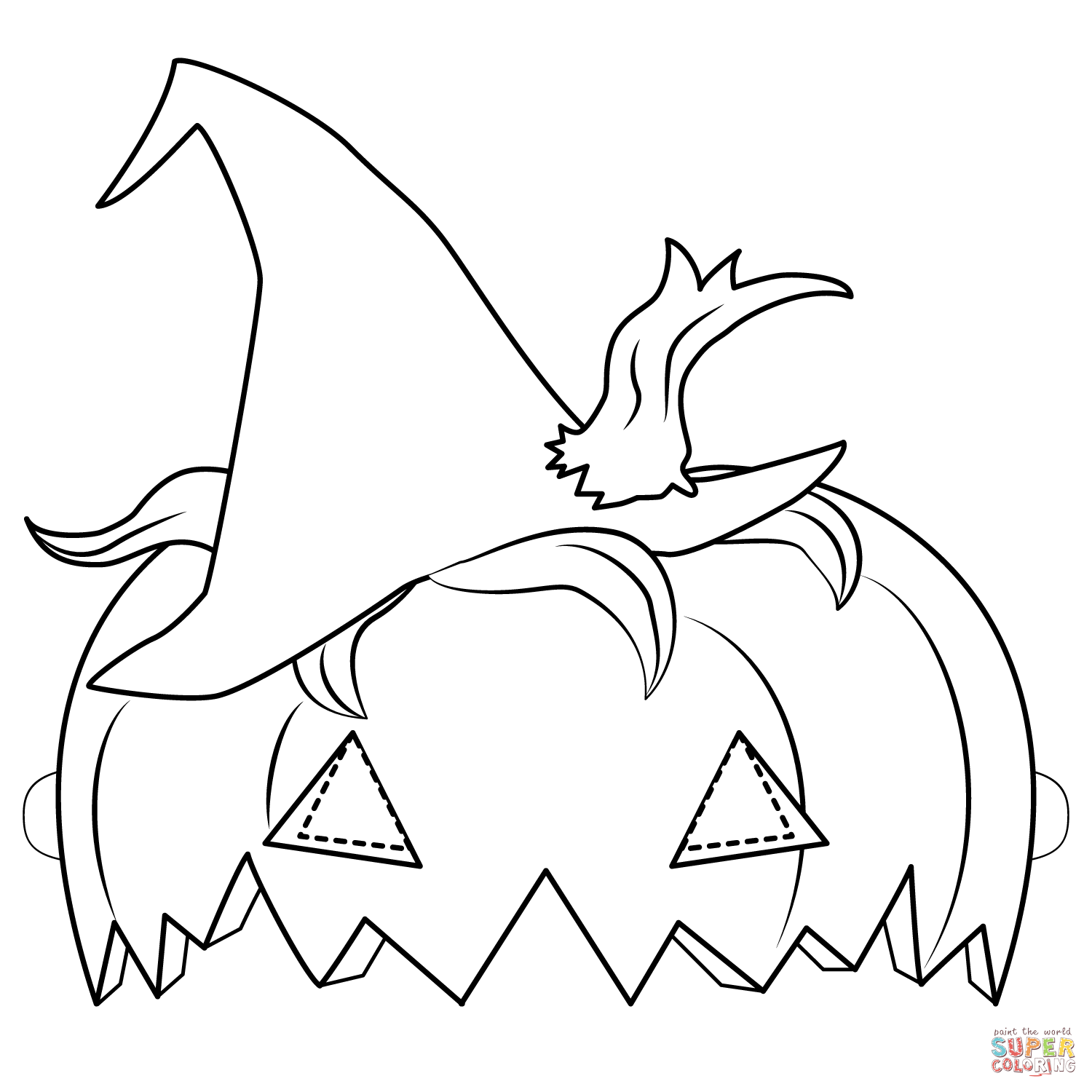 Halloween pumpkin mask coloring page free printable coloring pages