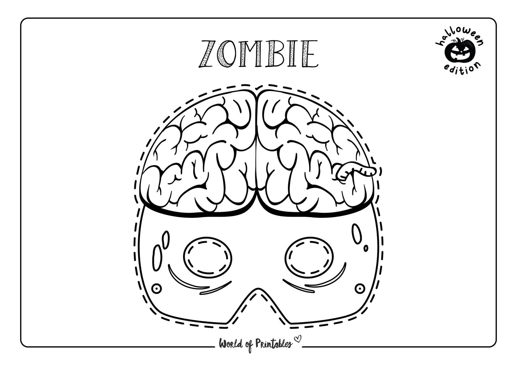 Halloween mask printables