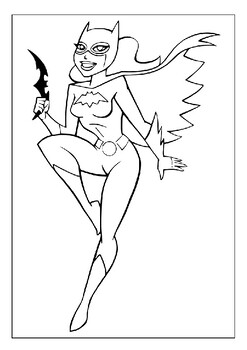 Printable batgirl coloring pages bring superhero adventure home pages