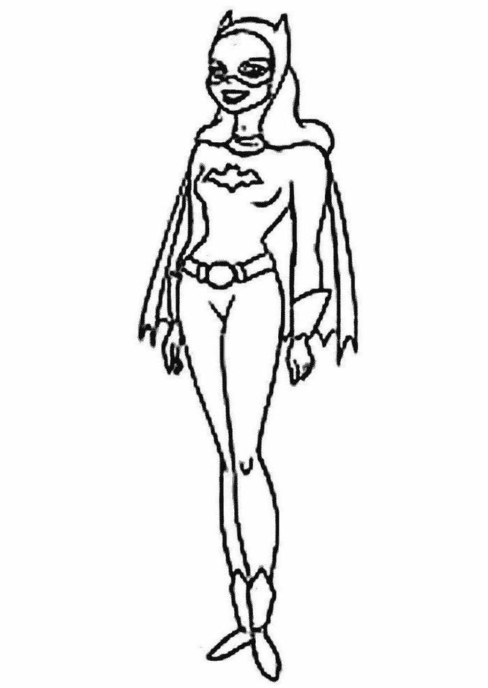 Batgirl coloring pages pdf