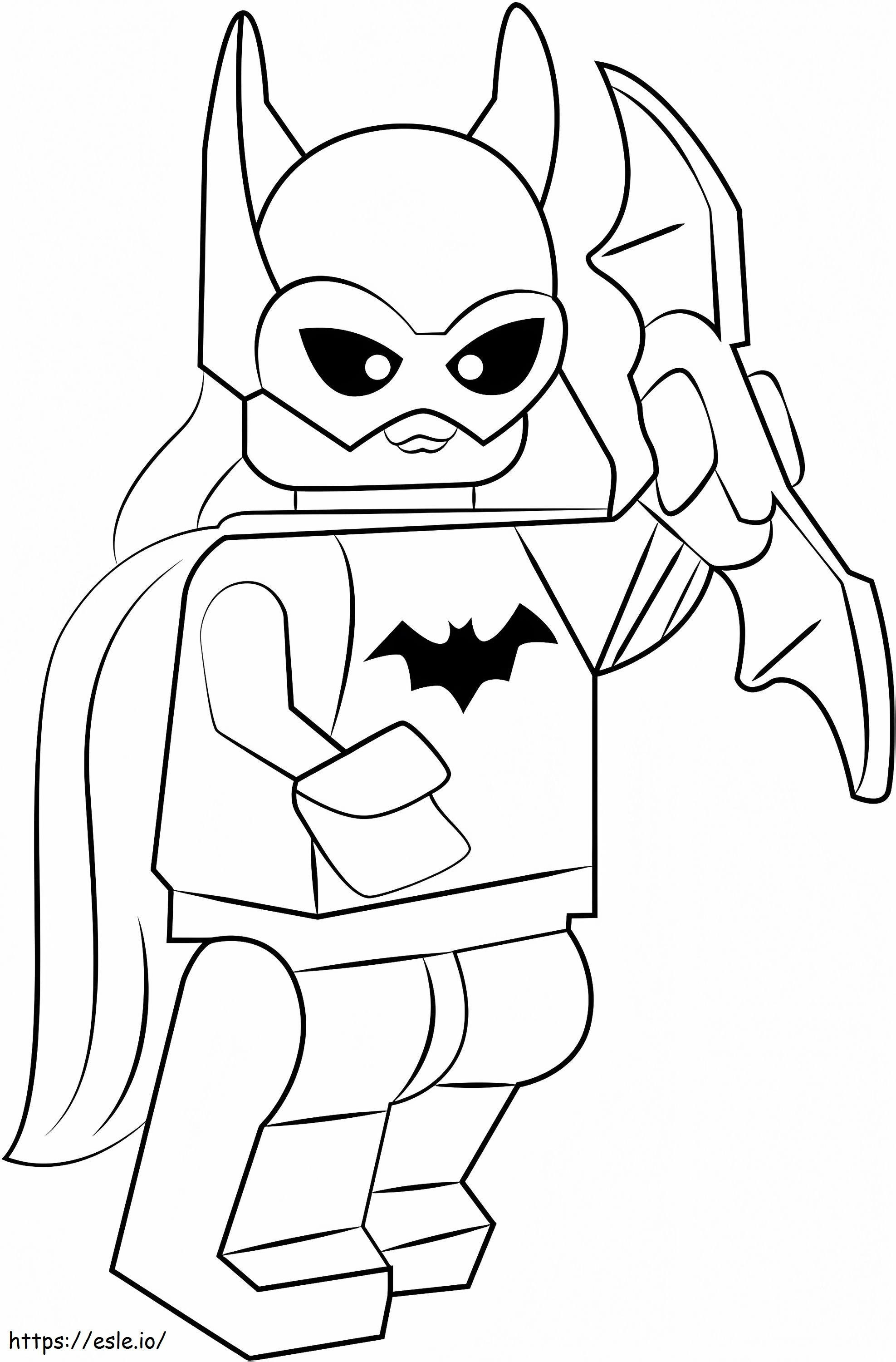 Lego batgirl a coloring page
