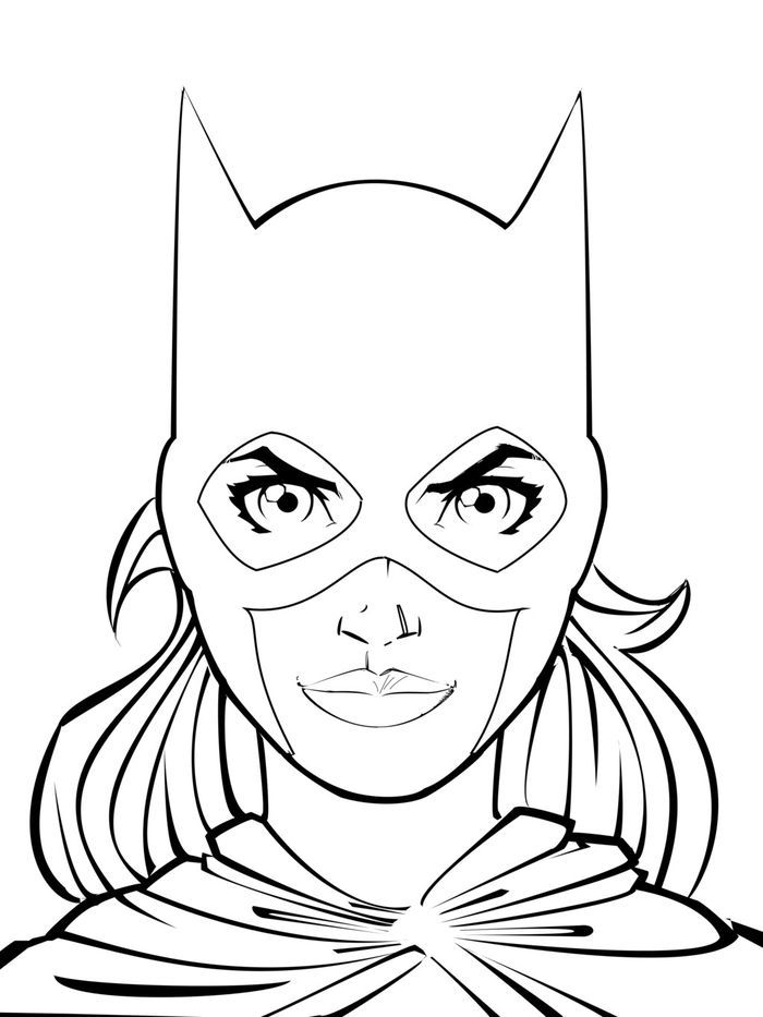 Batgirl coloring pages pdf