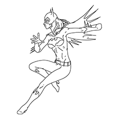 Beautiful free printable batgirl coloring pages online