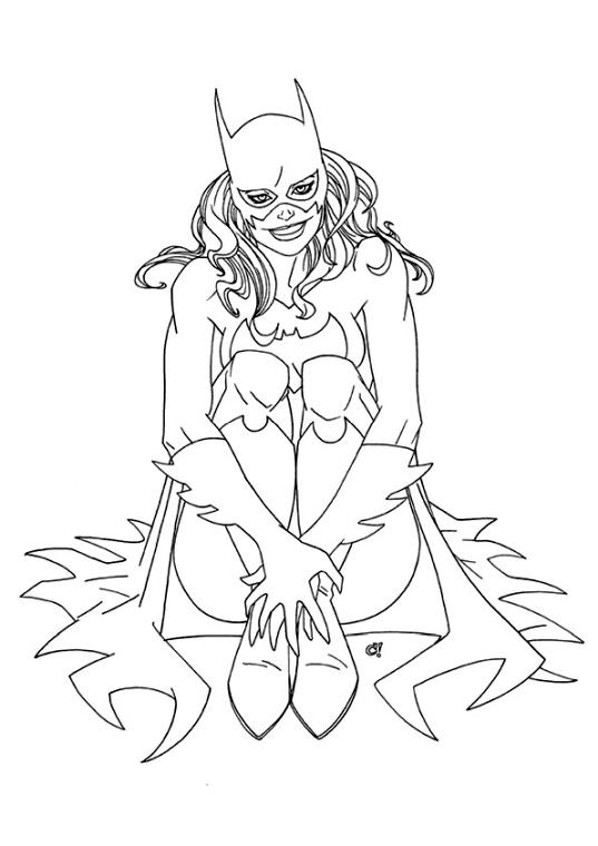 Get this superhero coloring pages preschool batgirl
