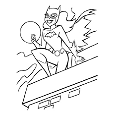 Beautiful free printable batgirl coloring pages online