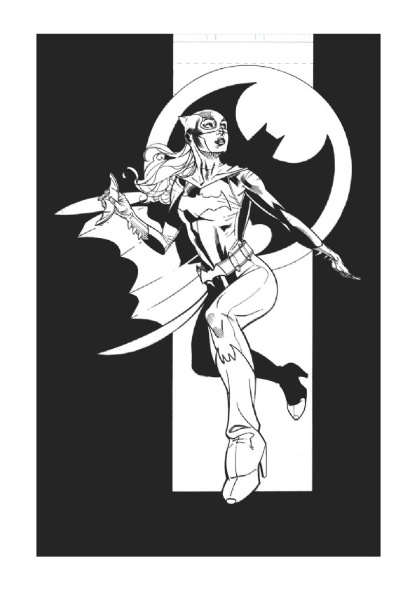 Batgirl coloring pages for adult coloring pages