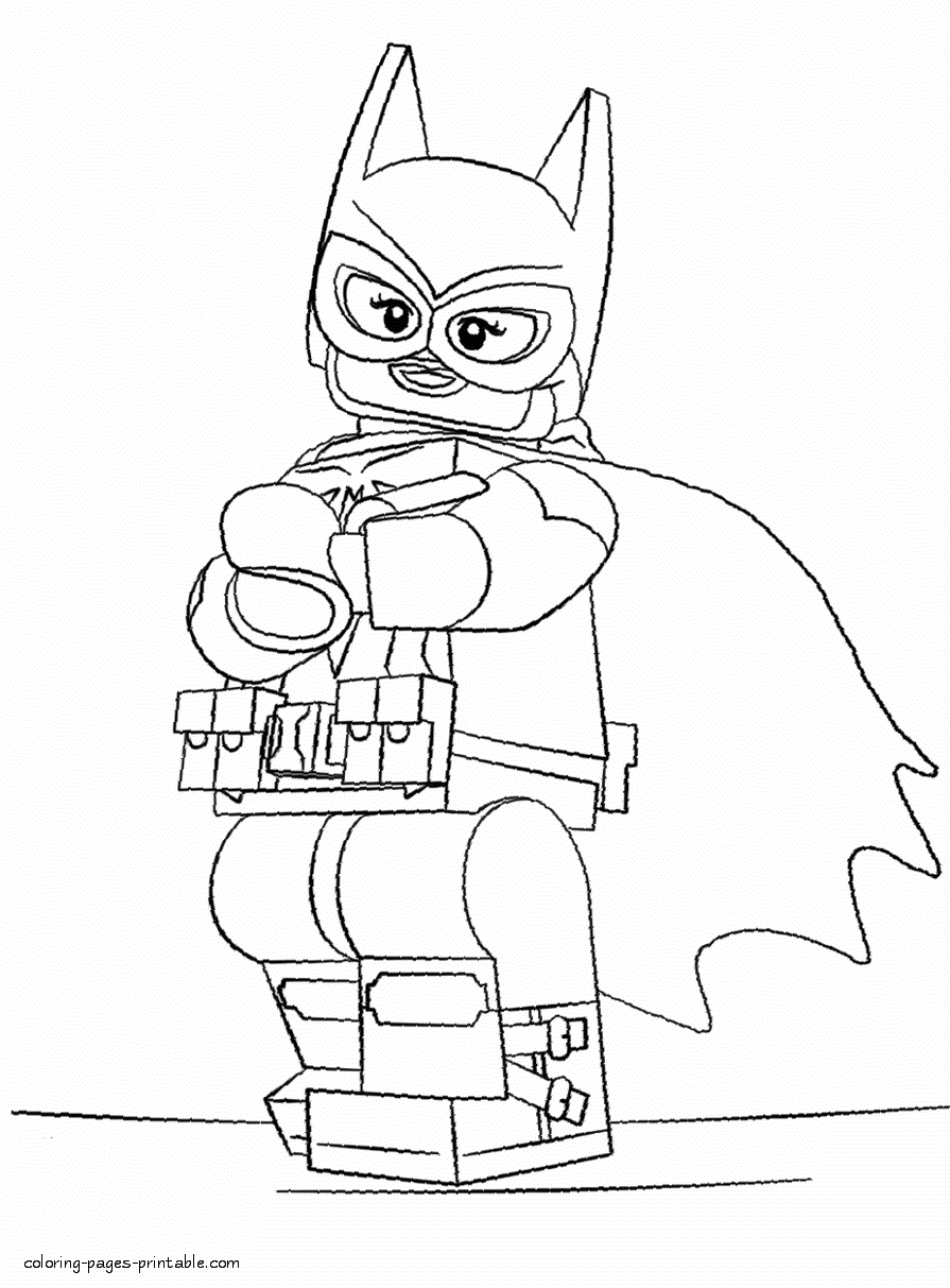 Lego batgirl coloring pages coloring