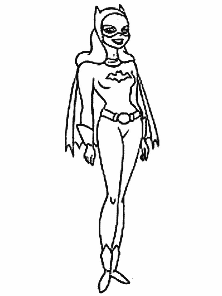 Batgirl coloring pages for kids printable coloring pages