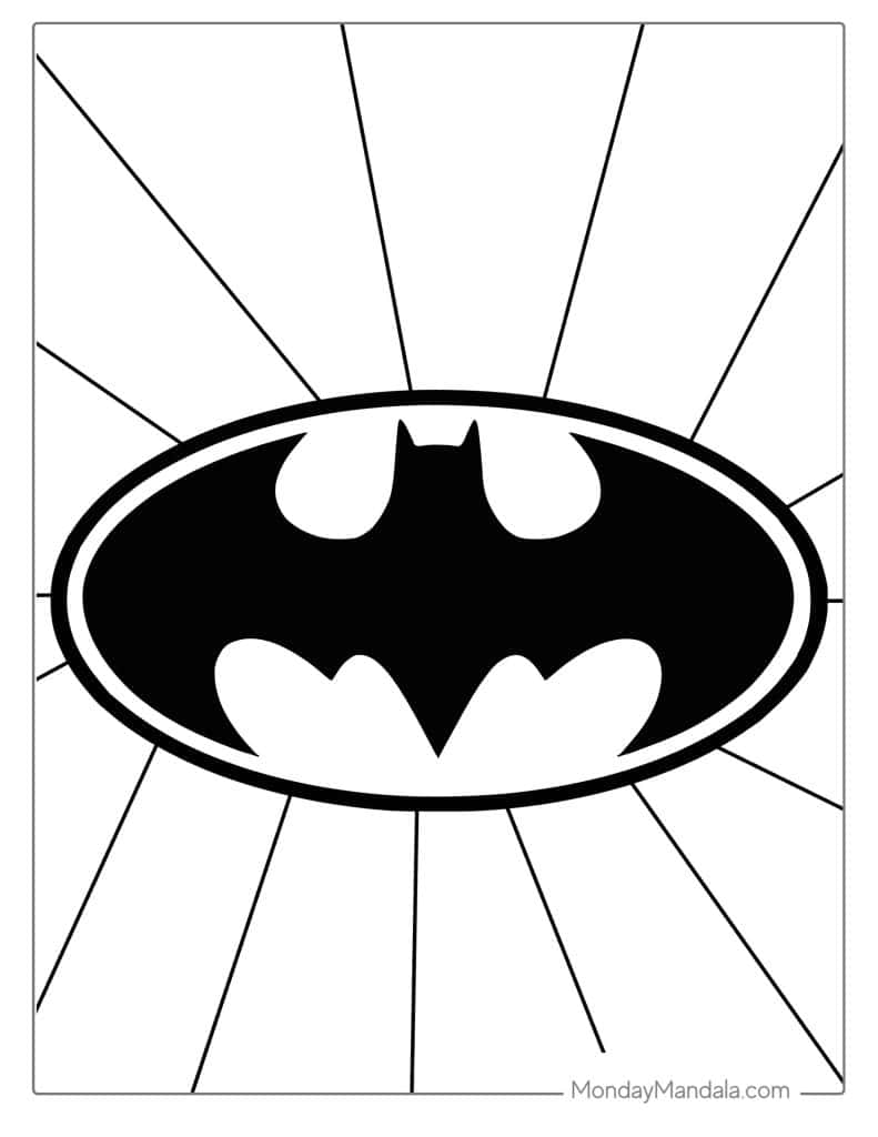 Batman coloring pages free pdf printables