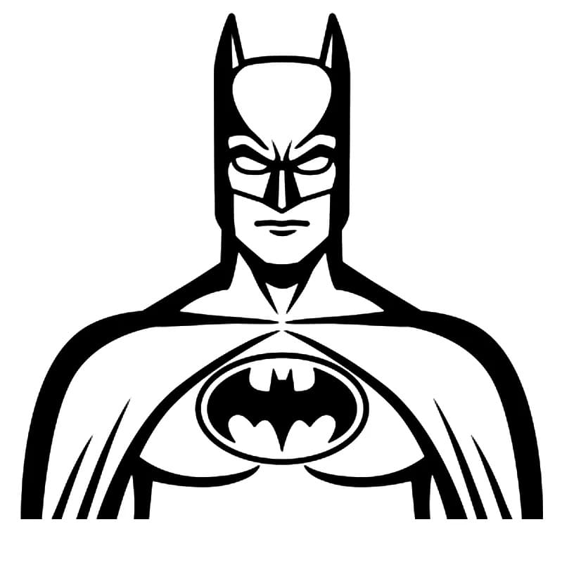 The batman coloring page