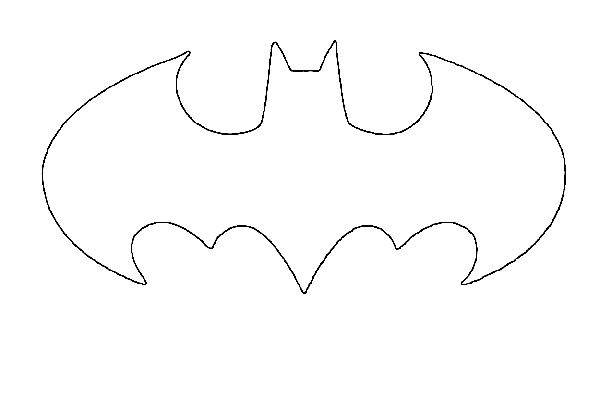 Batman cake stencil