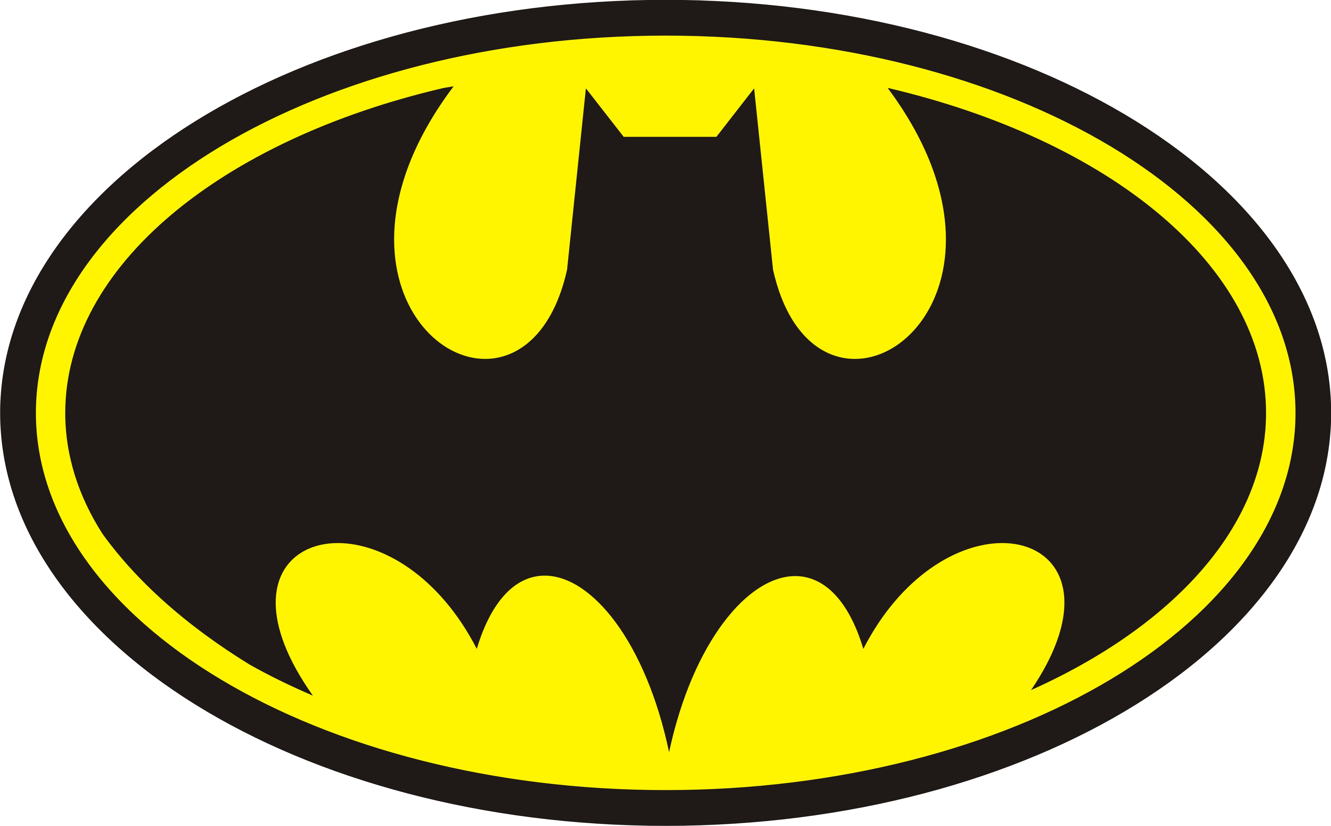 Batman symbol coloring page