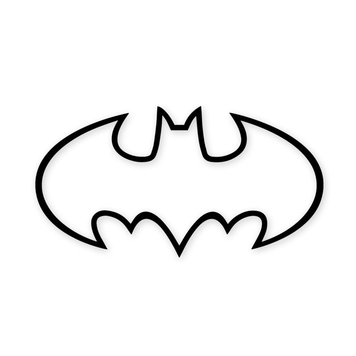 Batman movie symbol outline decal sticker â