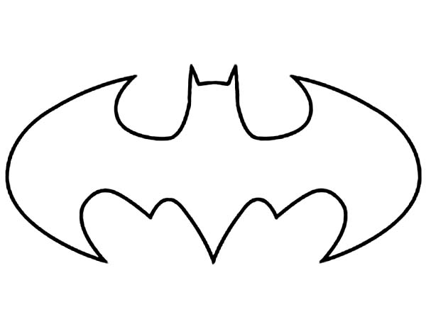 Coloring page batman logo
