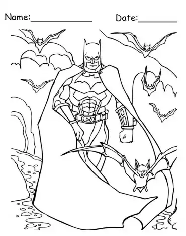 Free printable batman coloring pages
