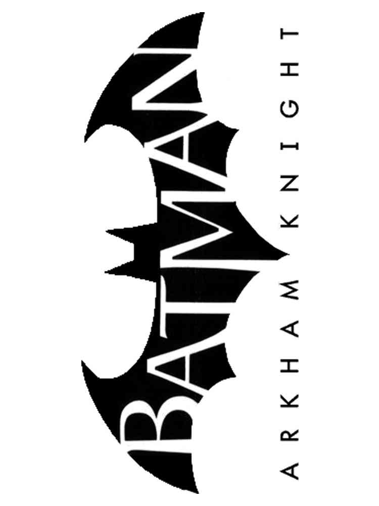 Batman logo coloring pages