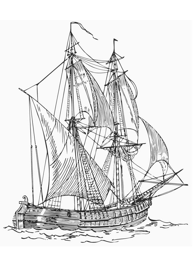 Coloring page battleship