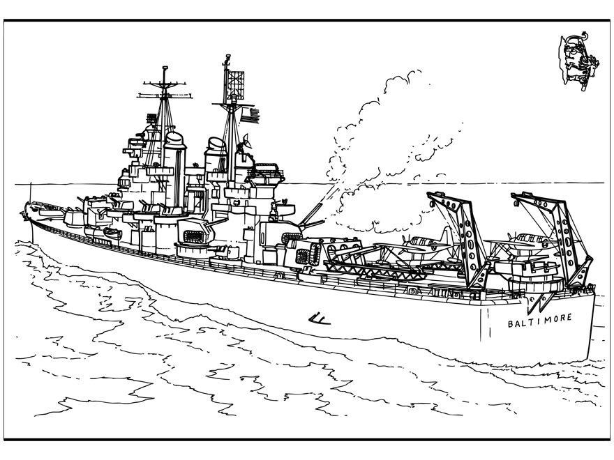 Warship transportation â free printable coloring pages