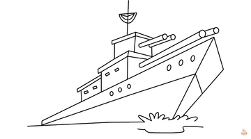 Enjoy free battleship coloring pages for kids on website