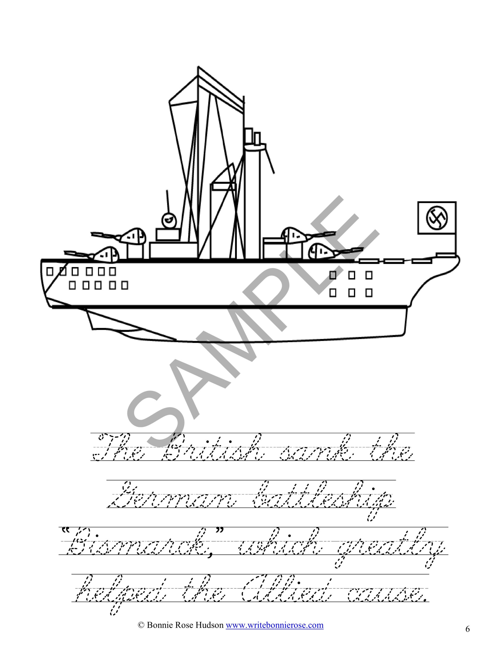 World war ii coloring book